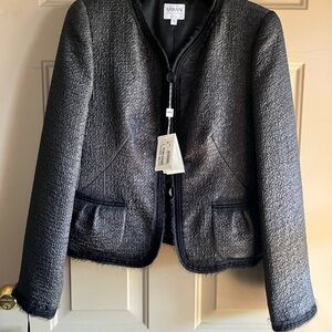 Giorgio Armani Women's Black Textured Blazer
